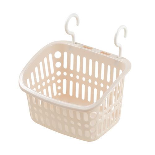 

Hangable storage basket Bathroom hanging basket Household plastic kitchen Bathroom bath basket Storage basket Wall hanging basket