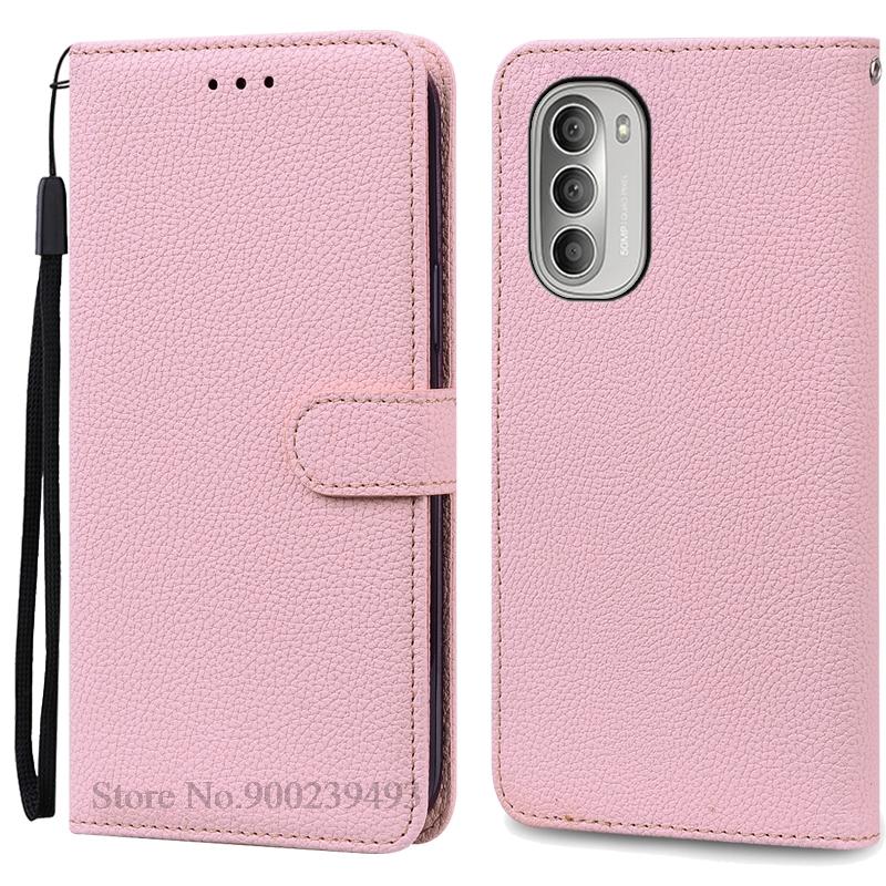 For Motorola G51 5G Deksel Lær Flip Lommebokdeksel For Moto G51 5G Deksel Mykt Silikondeksel For Motorola G51 5G Deksel Fundas