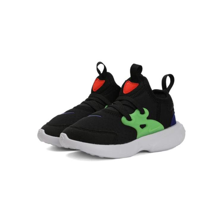 Nike React Presto Slip Resistant Cushioning Low top Toddler Shoes Black Green Infant And Toddler BQ4004-006