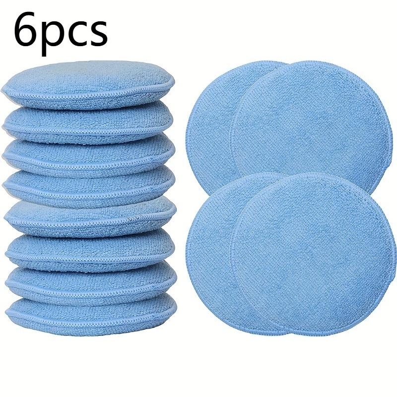 6/12pcs Car Wax Applicator Pads, Soft Polyester Sponges for Car Detailing, Easy Polishing & Waxing Kit