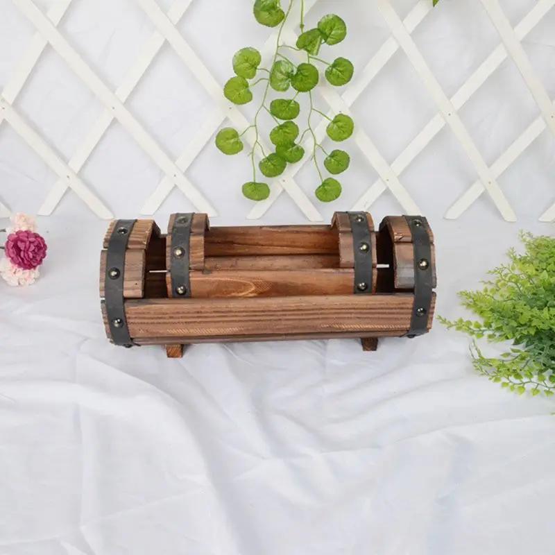 Träblomkruka Utomhus Trädgårdsdekor Suckulent Växt Krukväxt Suckulenter Krukor Kontorsdekor Blomkruka Planteringskärl