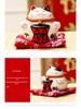Lucky Cat Ceramic Decor: Creative Japanese Fortune Cat Small Piggy Bank - Ideal Gift for Store Openings