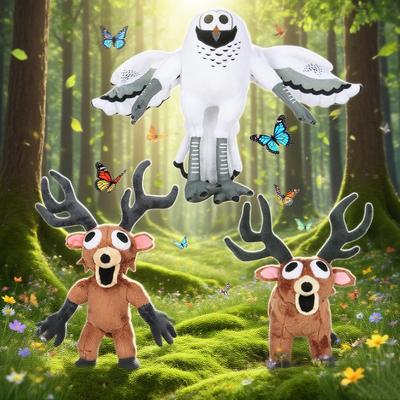 99 Nächte im Wald Hirsch Eule Plüsch: Spiel-Peripherie-Spielzeug, Niedliche Geburtstags-/Weihnachts-/Halloween-Geschenke für Kinder, Home-Deko-Must-Have!