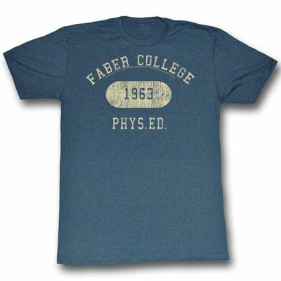 T-shirt da adulto Animal House Faber Educazione Fisica Blu Navy