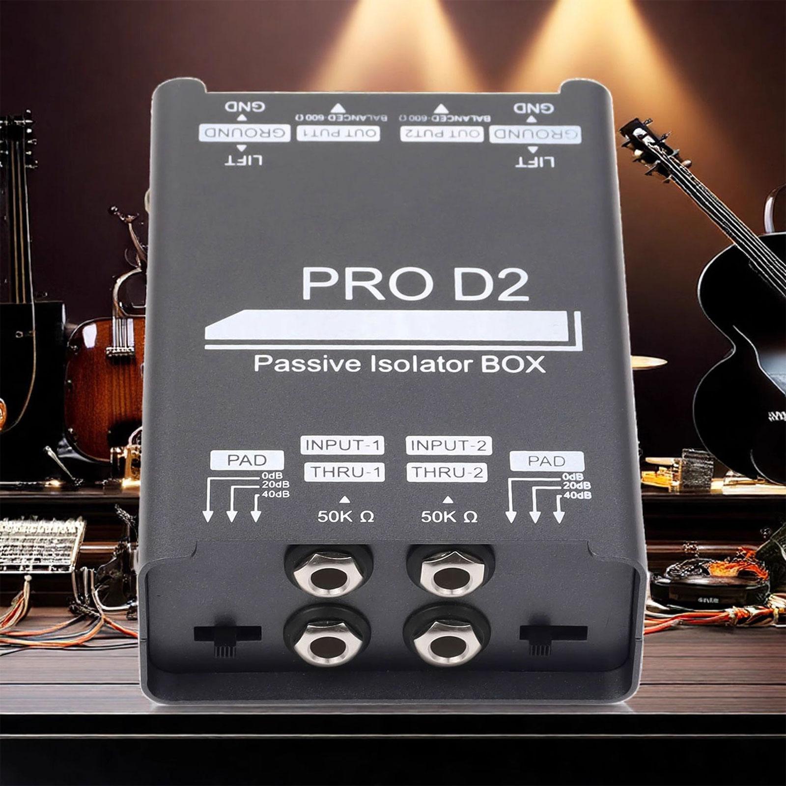 

Double Channel Sound Isolator 6.5 Isolator Mixers Sound Currents Eliminators Live Broadcast for Electric Guitar 1