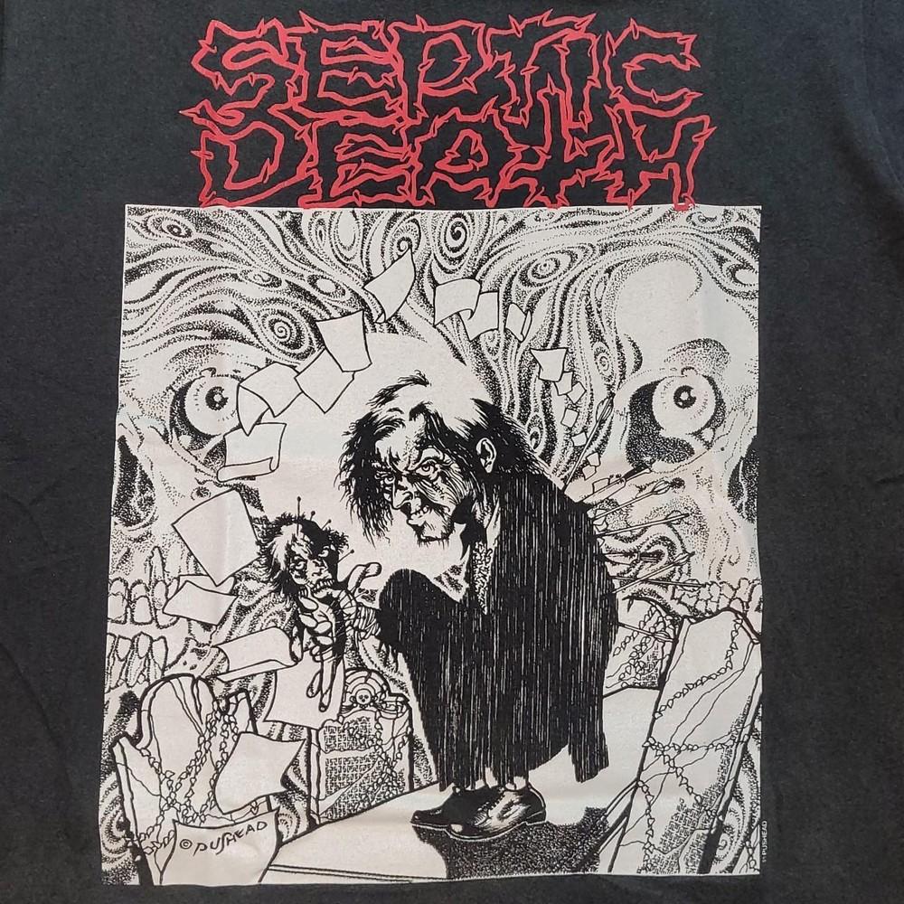 90s Pushead Septic Death Burial Mai So Black All Size T-Shirt Unisex T-Shirt XXXXL