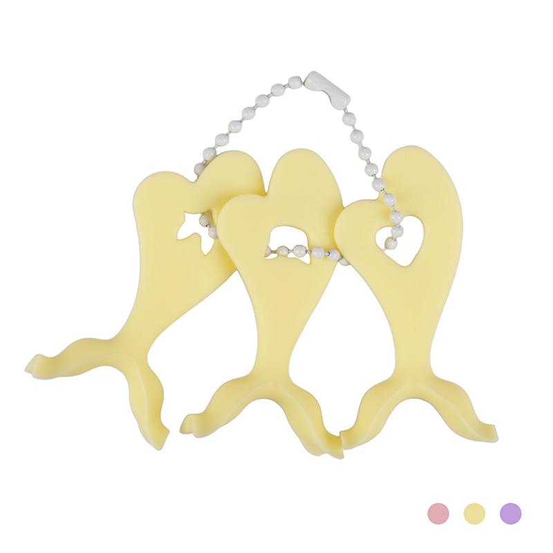 

3 шт. Шаблон для подводки глаз, аппликатор для туши, многофункциональная силиконовая кисть, фиксатор для ресниц, инструмент для макияжа глаз, помощь в макияже глаз жёлтый