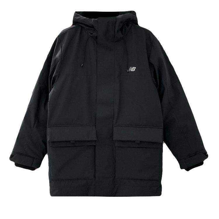 New Balance Down Jackets Men s Black Hooded Moderate AMJ53393-BK L