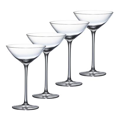4 Piezas 150ml Forma de V Copa de Cóctel Set de 4 Copas de Martini