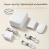 Portable EVA Leather Headphone Bag Shockproof Data Cable Organizer Bag  Electronic Products