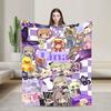 Dense Real Mix Collage Lyna Vallejos  Blanket Ultra-Soft Flannel Relax Present  Throw Blankets Plush Thin Quilt