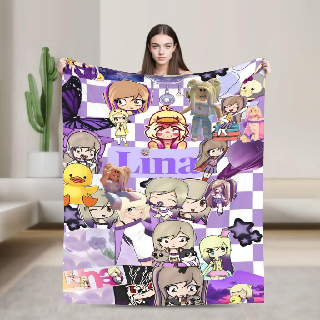 Dense Real Mix Collage Lyna Vallejos Blanket Ultra-Soft Flannel Relax Present Throw Blankets Plush Thin Quilt