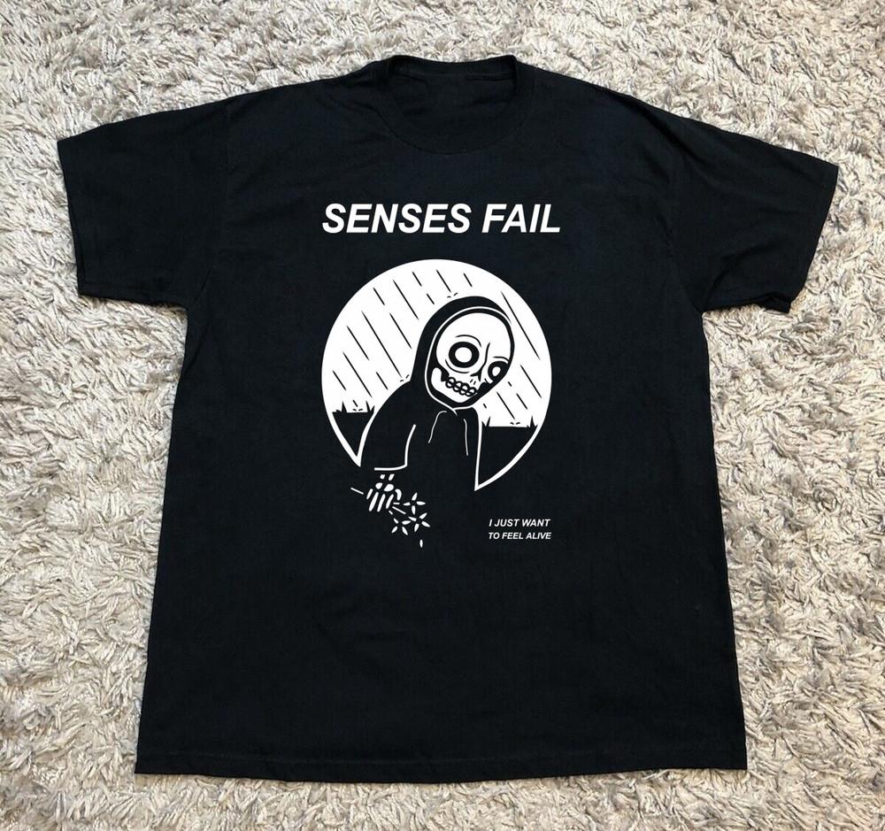 NEW Senses Fail Black Cotton Shirt All size S5XL Unisex IA724 Unisex T-Shirt XXXL