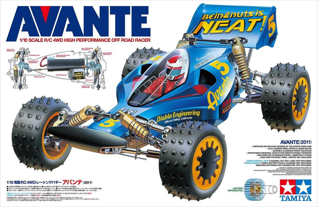 Tamiya Electric RC Car Series Avante 58489 1/10 No.489 (2011)