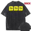 Funny Chemistry Yellow Banana Periodic Table Food Lover Washed T-shirt XS Graphic T Shirts Natural Shirts For Men