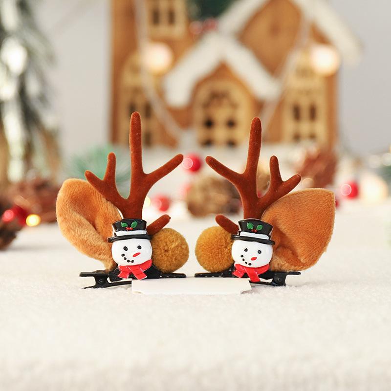 Cute Antlers Dog Cat Kid Hari Accessories Christmas Supplies for Pets Girls Santa Claus Puppy Mascotas Hairpin Hearwear