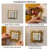 4pcs Self-Adhesive Panels Wall Sticker Acrylic Light Switch Cover Mirror Face Stickers On The Wall Home Decoration Photo Frame S