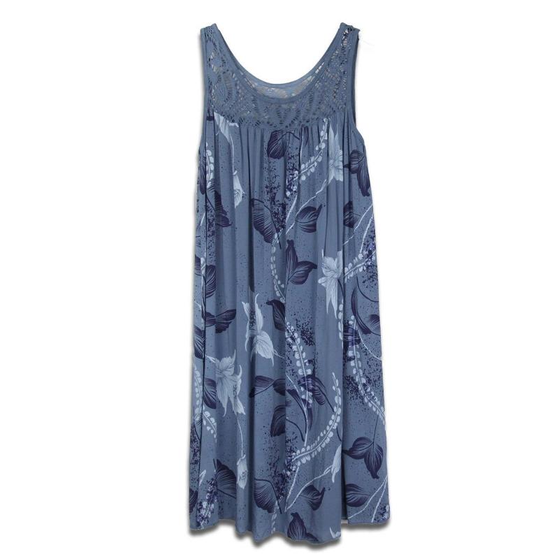 

10 цветов S-5XL Женские кружевные платья без рукавов с принтом Повседневные платья XXXXXL