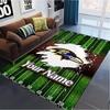 Benutzerdefinierter Baltimore Ravens Teppich für Wohnzimmer, Schlafzimmer, Zuhause, Sofadekoration, Kinderspiel, rutschfeste Fußmatte