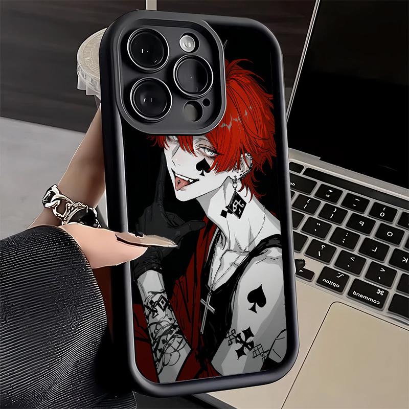 Phone Case for iPhone 17 Air 16E 15 16 Pro Max Devil Bad Boy Anime Style Cover 14 Plus 13 12 Mini Soft Shell Silicone Fundas