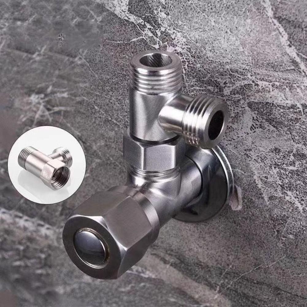 1pc Replacement 3-way Valve T-piece Water Connection For Bathroom Toilet Kitchen Household Water Pipes