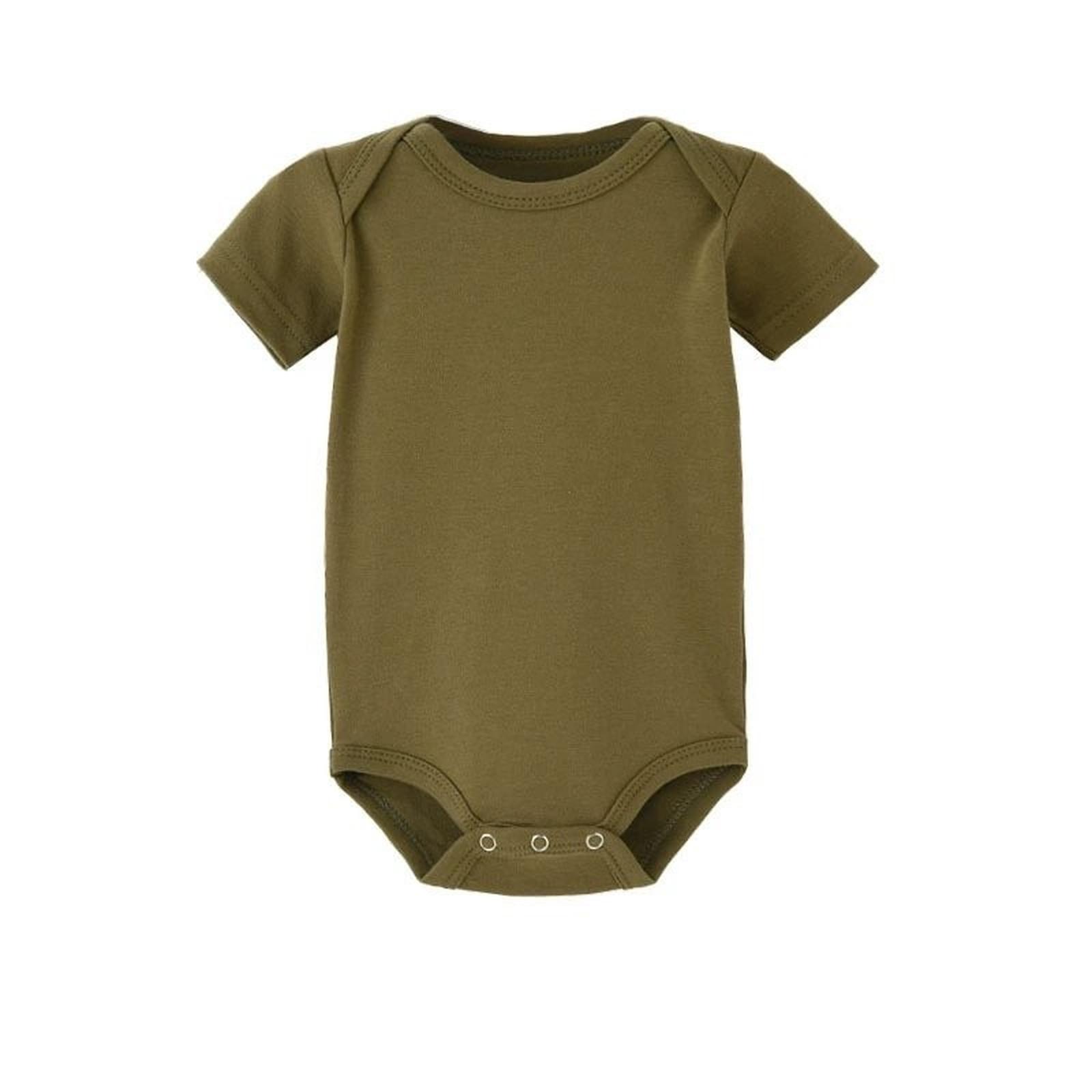 

Модный боди с воротничком для малышки 12M армия зеленый