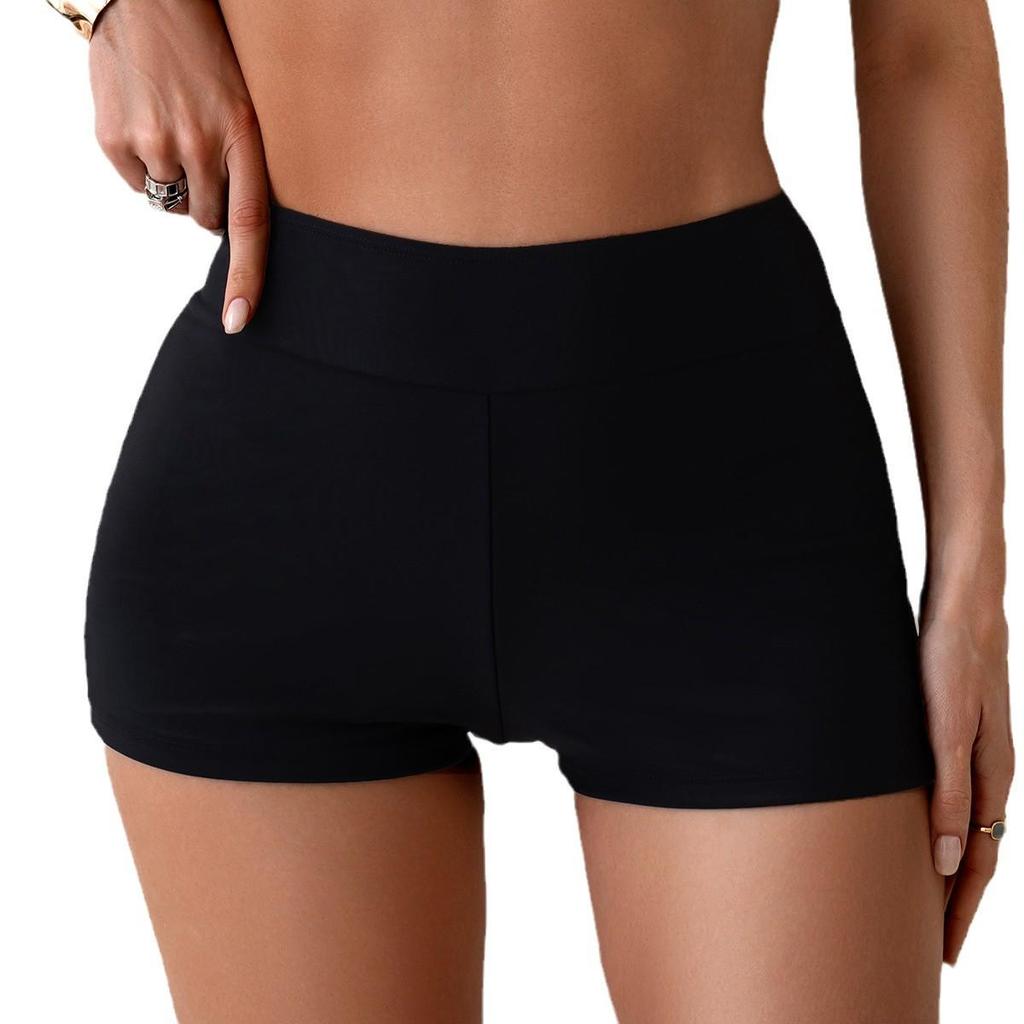 Women's High Waist Quick-Dry Fitness Swim Shorts