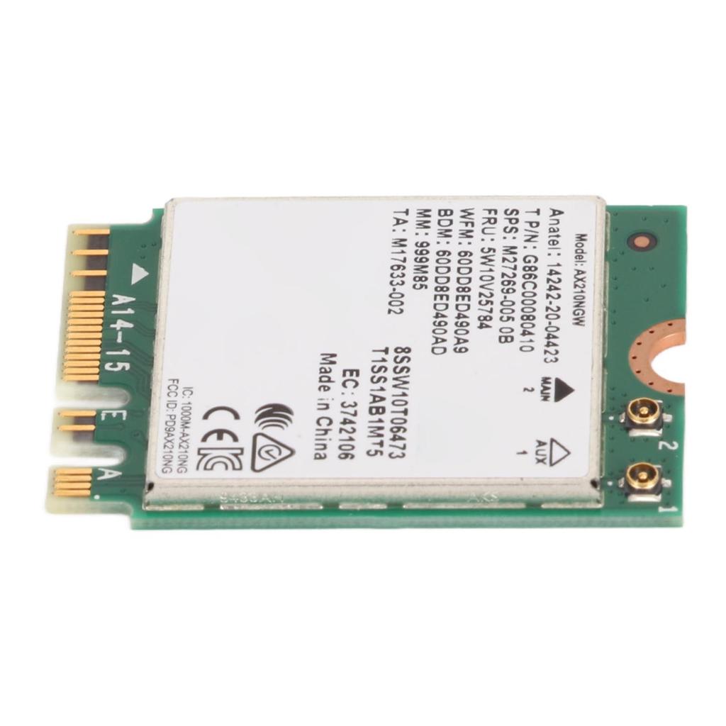 WiFi 6E Wireless Card 2.4G 5G 6G 5400Mbps NGFF M2 BT5.3 MU MIMO 160MHz 802.11ax Wireless Network Card for Laptop