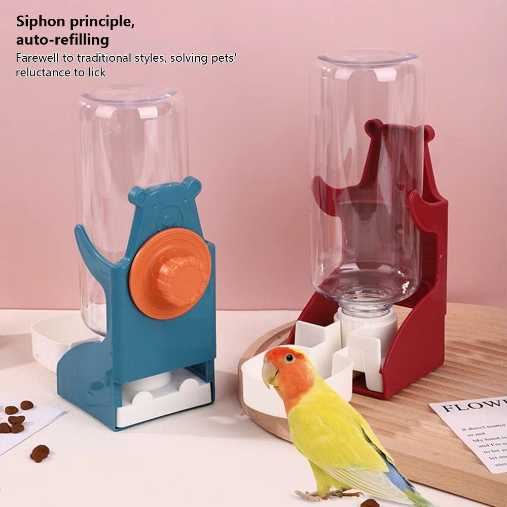 500ML Small Pet Water Dispenser Plastic Cage Mounted Feeder Small Pets