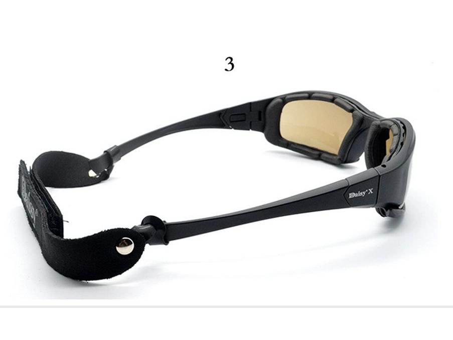 Militärische taktische polarisierte Brille - US Daisy x7 für Nachtsicht & Motorradfahren