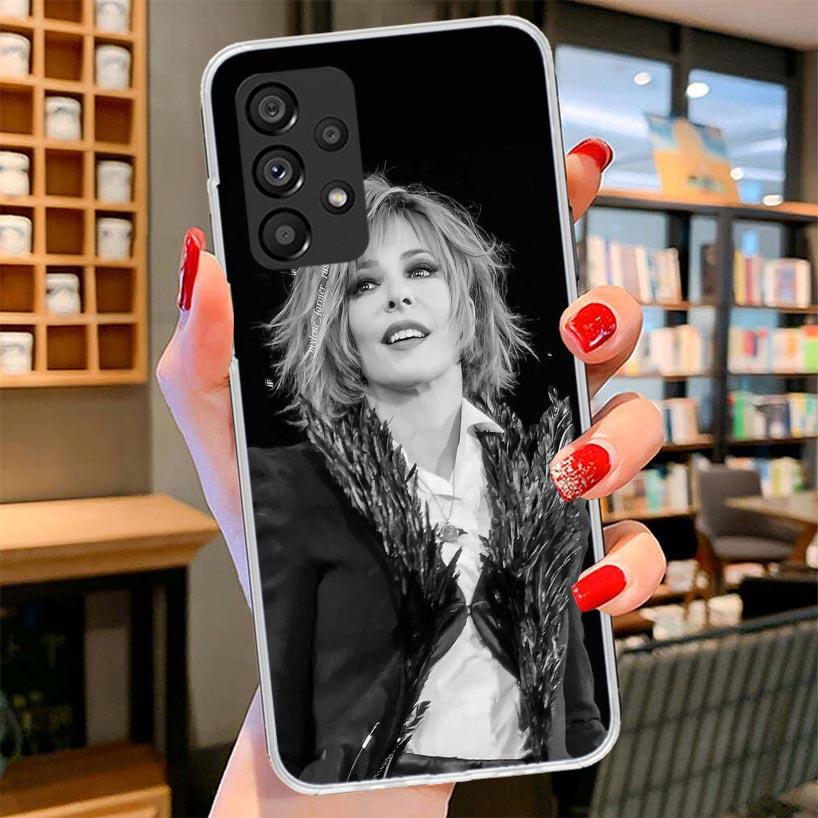 

Mylene Farmer Phone Case For Samsung Galaxy A12 A22 A32 A52 A72 A02S Phone Case Note 20 Ultra 10 S10 Plus A51 A71 A50S A20S A10S Samsung A22 5G