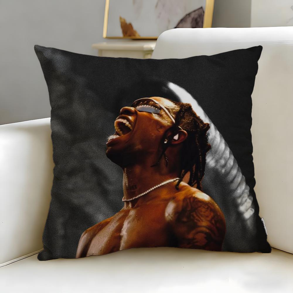Popular Rapper AAP Rocky Cushion Cover Soft  EasyWash Pillow Case  Versatile for Couch Bed Travel and Office
