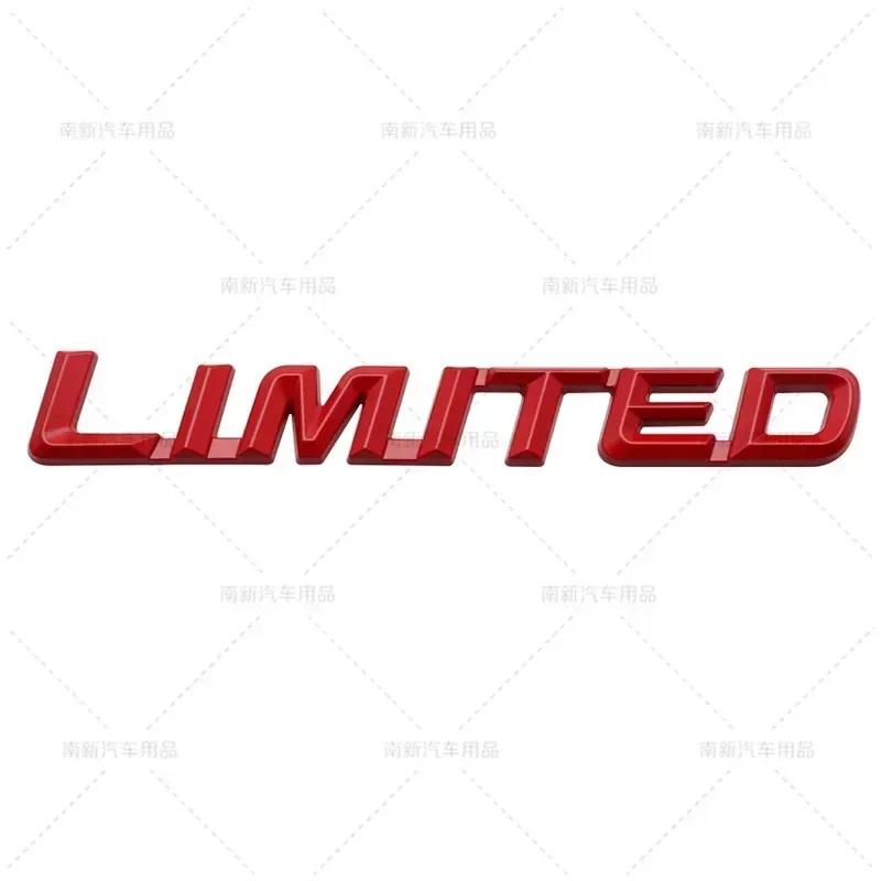 

3D Metal LIMITED Letters Rear Trunk Emblem Sticker Car Side Fender Badge Decals For Toyota Highlander Accessories красный