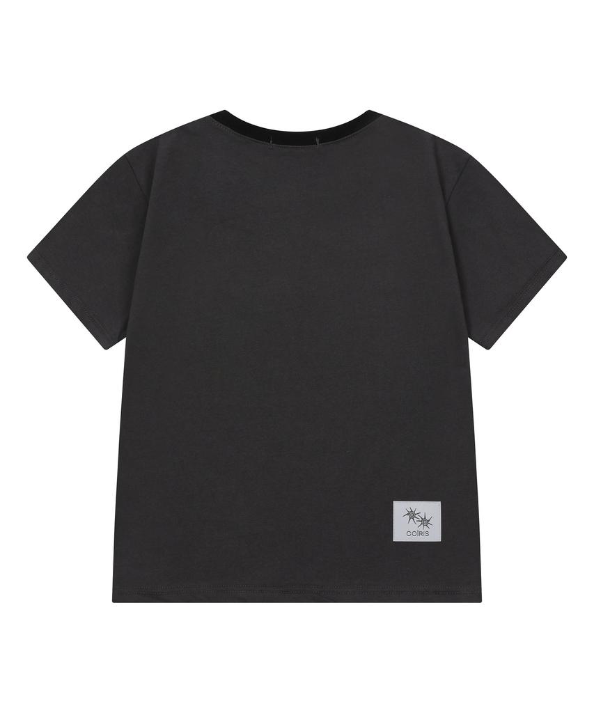 Koiliseu Laura Small Logo Color Block Short Sleeve T-Shirt (13 Colors)
