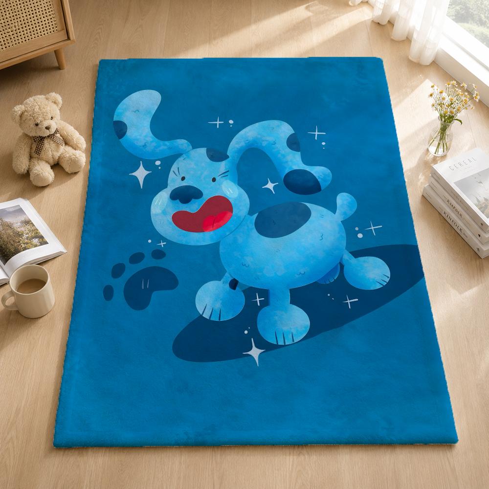 Animation B-Blue S Clues Throw Blankets Soft Warm Flannel Blanket Bedding For Bed Living Room Home Sofa