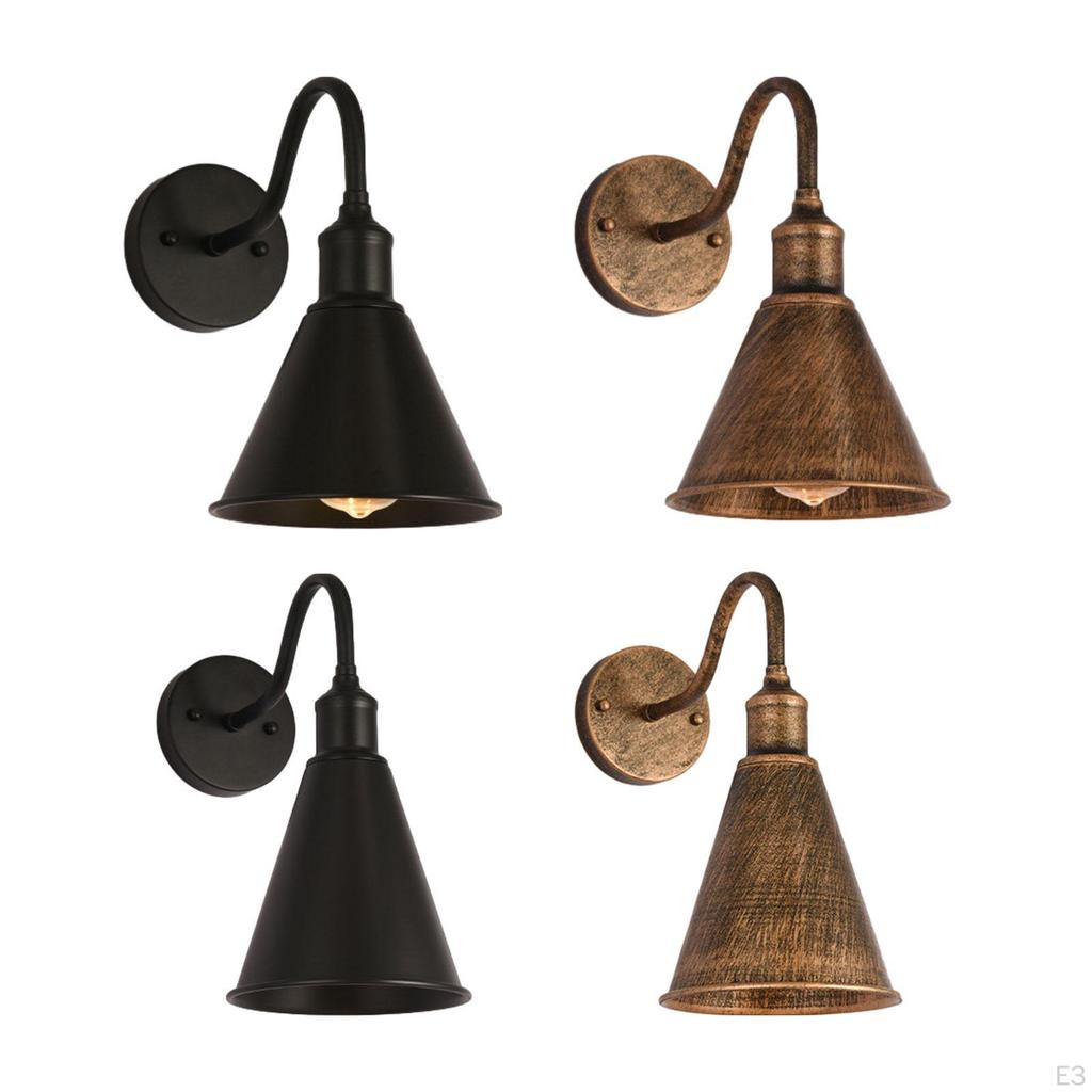 Elegant Iron Wall Sconce Light Fixture for Bedroom Decor