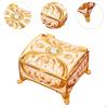 Trinket Organizer Small Jewelry Storage Box 7.3x6.1x4.9cm Multipurpose Sturdy for Rings Earrings