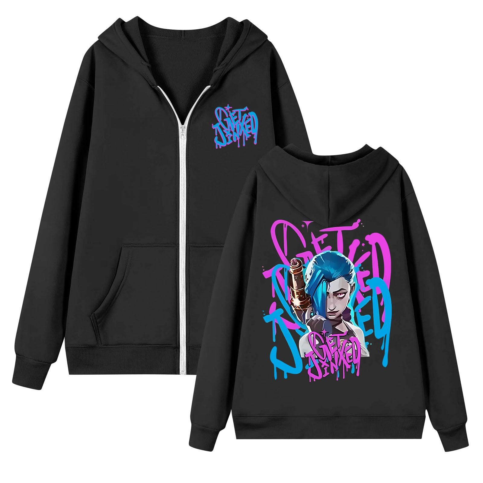 

Женская толстовка с длинным рукавом на молнии, повседневная, удобная, свободная, легкая, женская толстовка S чёрный