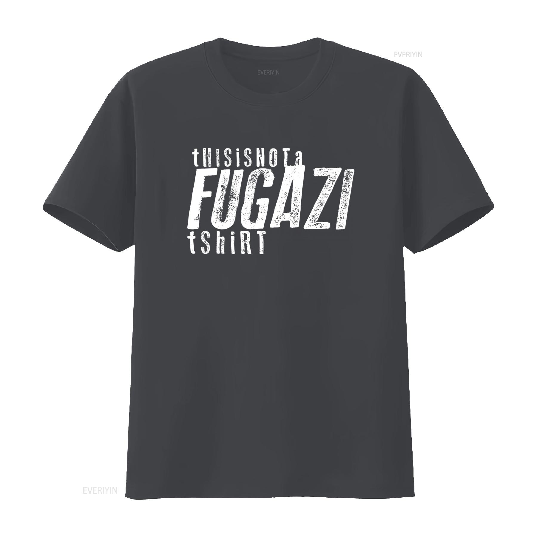 

Fugazi This Is Not A Black T Shirt Print Sizes S 5XL Streetwear Fashion vintage Washed Breathable Unisex Stretched fashion L