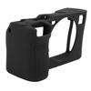 Crafted Soft Silicone Camera Case for A7CII/A7CR, Shock-Absorbing, Non-Slip Protective Case with 1:1 Precision Cutouts and Raised Key Design (Black)