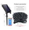 Christmas Decoration Garland LED String Light Built-in Large Capacity Battery Outdoor Waterproof Solar Garden Lamp