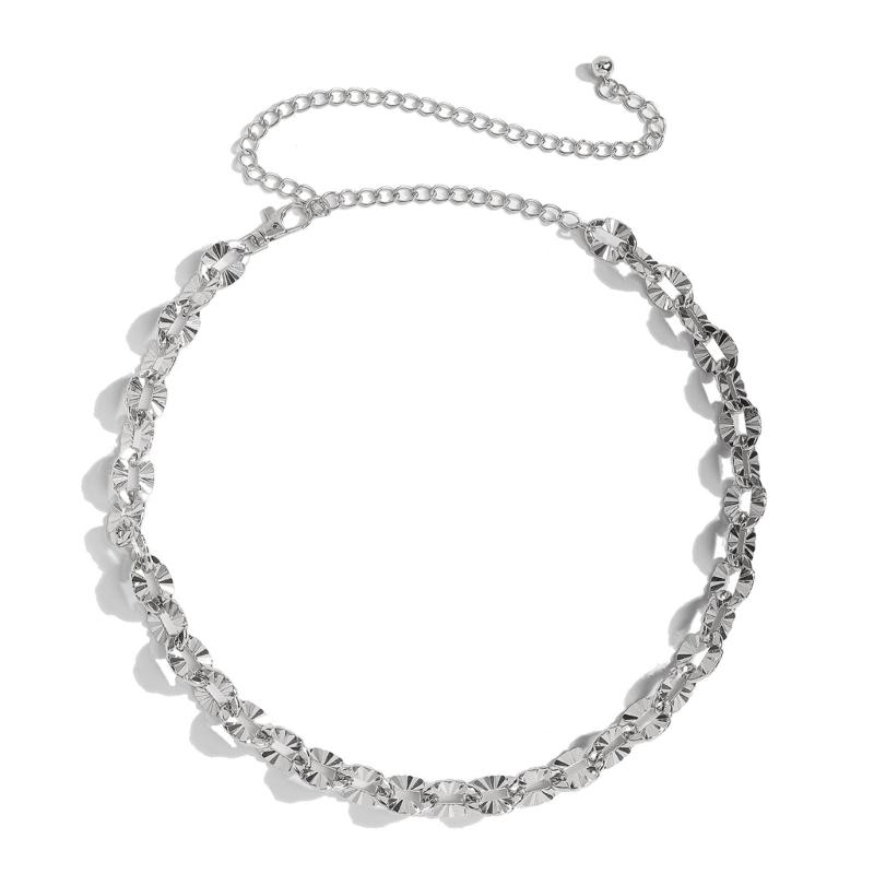 Multifunctional Metal Chain Belt Adapts To Different Outfits For Effortless Styling In Daily Life Various Occasion
