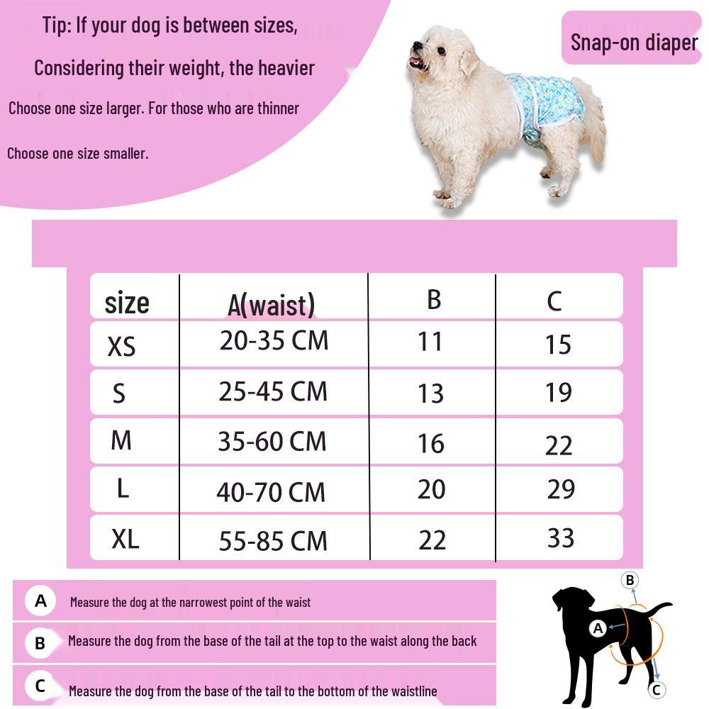 All-Season Leak-Proof Diaper for Female Dogs - Menstrual & Outdoor Protection