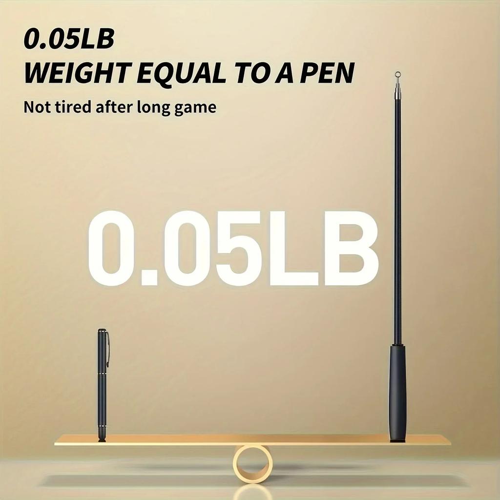 Vierteilige Teleskop-Katzenrute - Ausziehbar, mit Cartoon-Muster, Metallmaterial