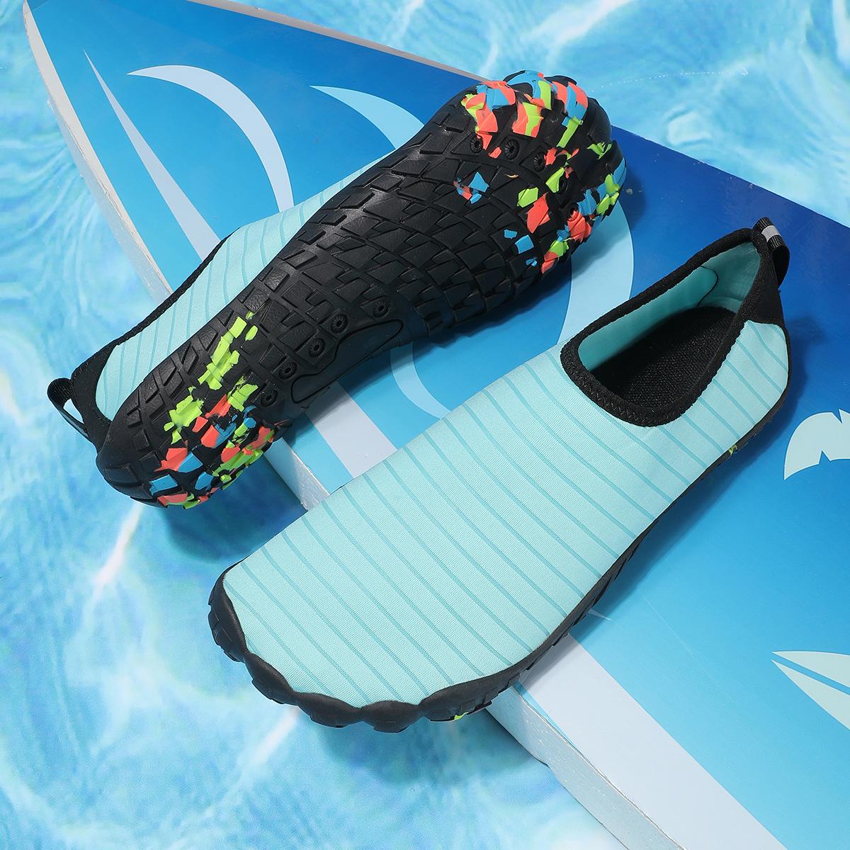 

Однотонные уличные кроссовки для ручьев, фитнес-обувь, обувь для кожи, уличные спортивные нескользящие накладки на ноги, обувь для плавания и пляжа 45 синий