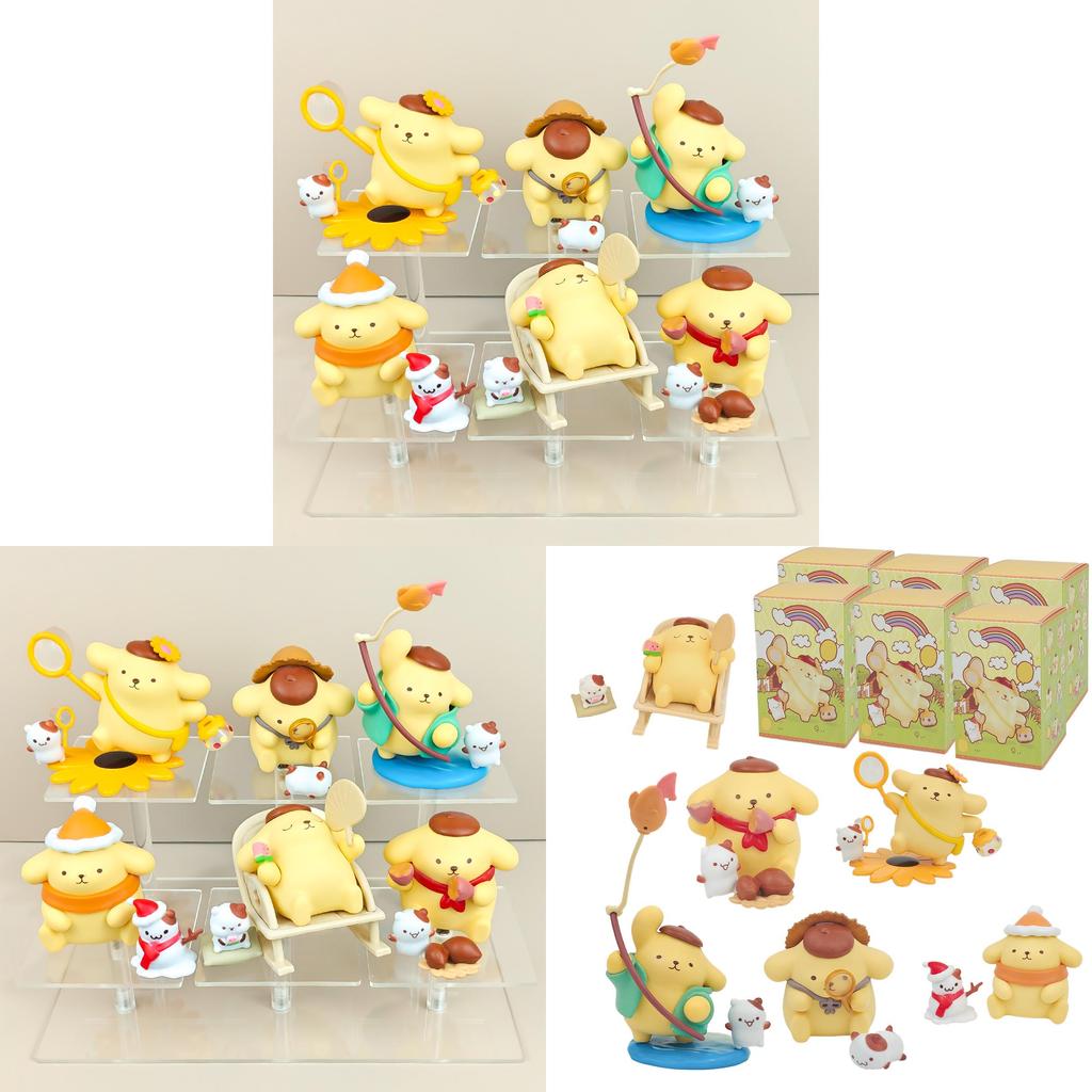 Pudding Dog Pvc Blind Box Collectible Figures For Desk Decor And Gift