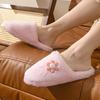 Fashion Flower Fluffy Women's Home Slippers Plush Luxury Designer Woman Shoes New Winter Casual Platform Fuzzy Fur Slides Elegant Indoor