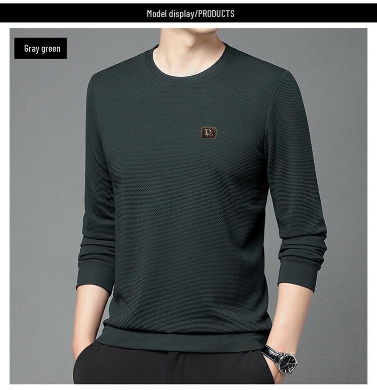 2024 Men's Versatile Long-Sleeved Crew Neck Sweatshirt