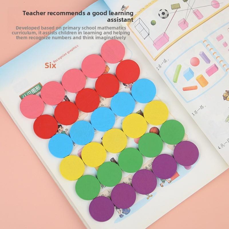 Shape Wooden And Color Recognition Memory Puzzle Toy For Kids Early Educational