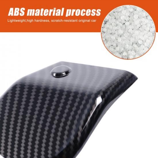 Carbon Fiber ABS Seat Foot Screw Cover Trim for Toyota Hilux 2015-